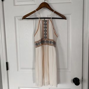 Xhilaration Pants - Cream Embroidered Romper (with pockets) Xhilaration Pants - Cream Embroidered Romper (with pockets)